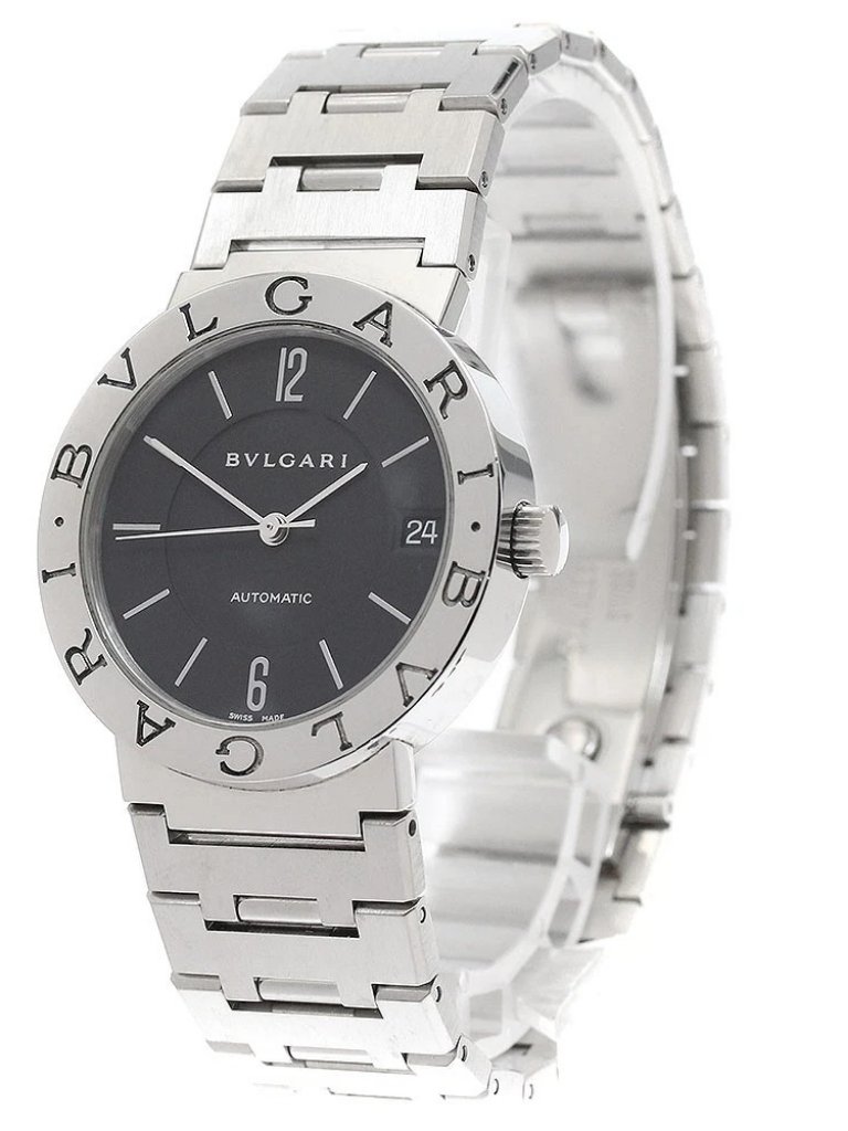 Bvlgari Bvlgaribvlgari Bb33ss Date Black Dial Automatic Mens Watch942437